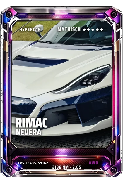 CarVerse-Karte: Rimac Nevera